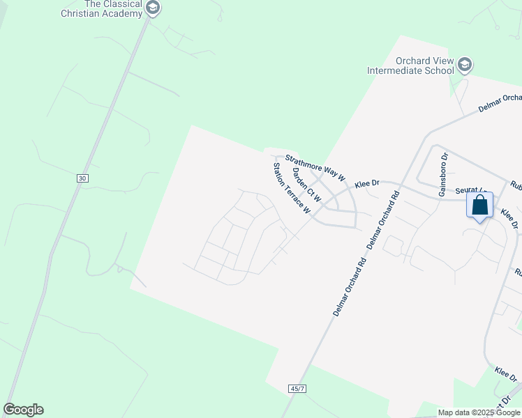 map of restaurants, bars, coffee shops, grocery stores, and more near 200 Hillsdale Place in Martinsburg