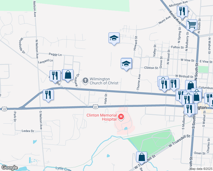 map of restaurants, bars, coffee shops, grocery stores, and more near 759 West Locust Street in Wilmington