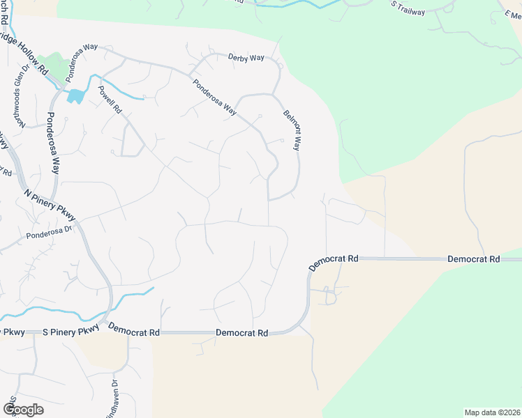 map of restaurants, bars, coffee shops, grocery stores, and more near North Powell Road in The Pinery
