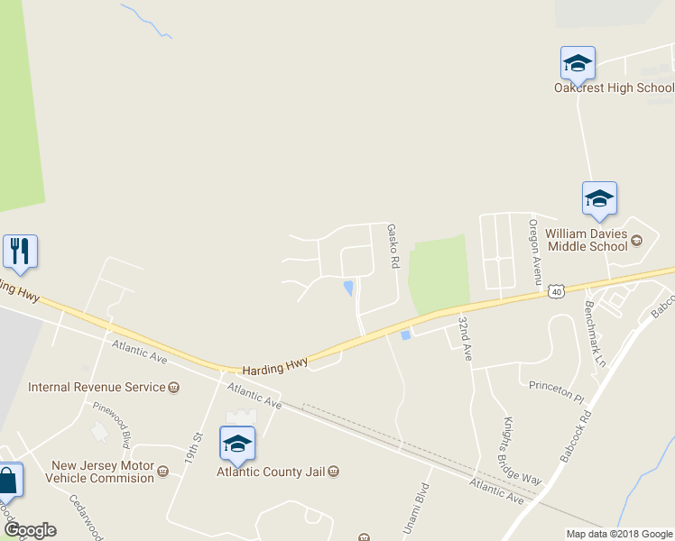 map of restaurants, bars, coffee shops, grocery stores, and more near 111 Giunta Walk in Hamilton Township
