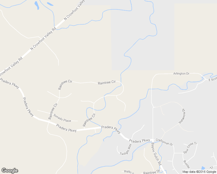 map of restaurants, bars, coffee shops, grocery stores, and more near 5020 Raintree Cir in Parker