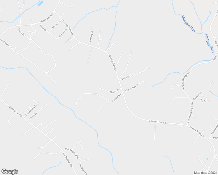 map of restaurants, bars, coffee shops, grocery stores, and more near 608 Sherry Drive in Sykesville