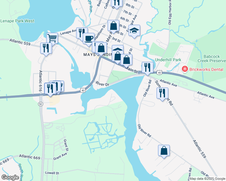map of restaurants, bars, coffee shops, grocery stores, and more near 6000 Danenhauer Lane in Hamilton