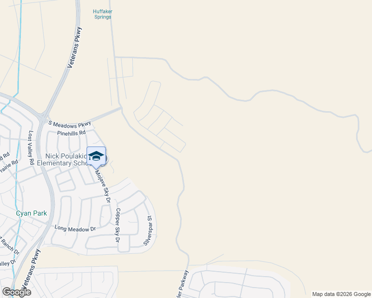 map of restaurants, bars, coffee shops, grocery stores, and more near 7370 Desert Way in Reno