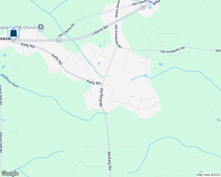 map of restaurants, bars, coffee shops, grocery stores, and more near 10203 Allview Drive in Frederick