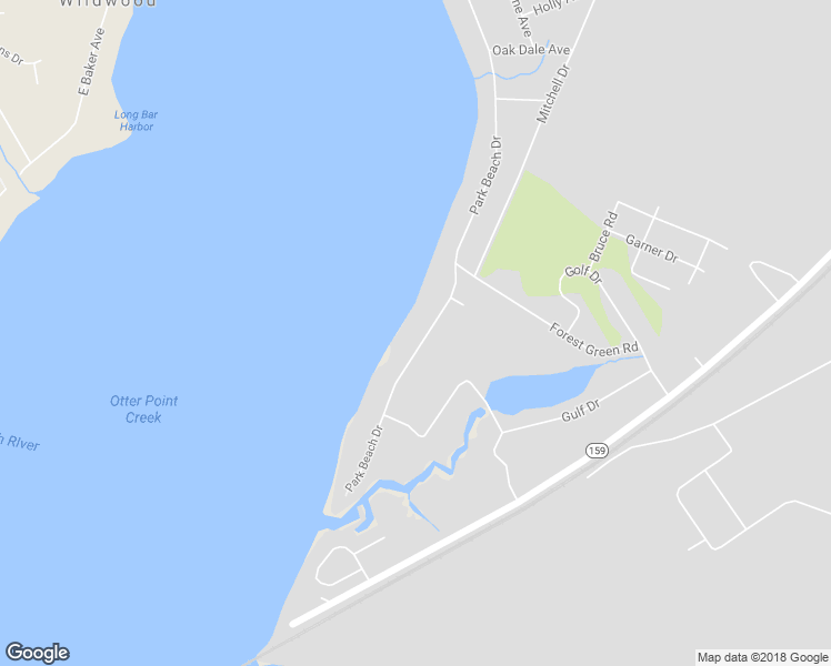 map of restaurants, bars, coffee shops, grocery stores, and more near 2032 Park Beach Drive in Aberdeen