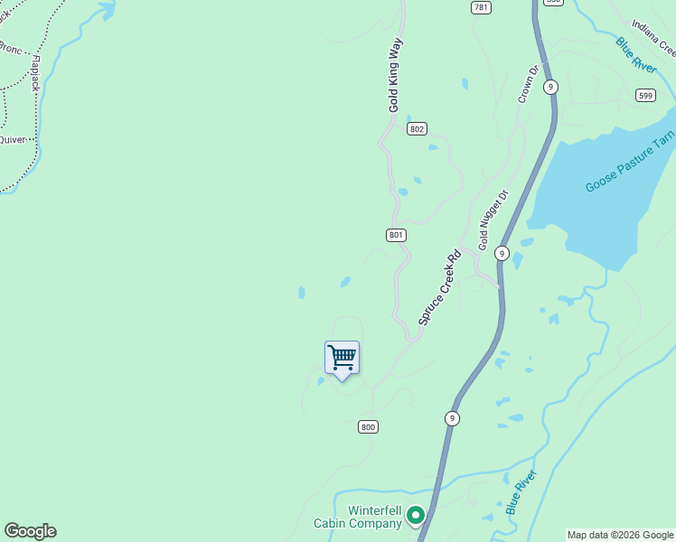 map of restaurants, bars, coffee shops, grocery stores, and more near 165 Bryce Estates Road in Breckenridge