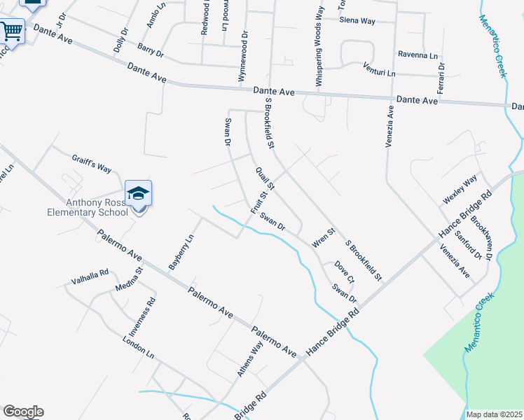 map of restaurants, bars, coffee shops, grocery stores, and more near 3066 Swan Drive in Vineland
