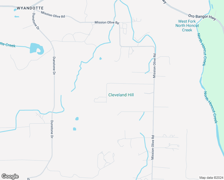 map of restaurants, bars, coffee shops, grocery stores, and more near 129 Misty View Way in Oroville