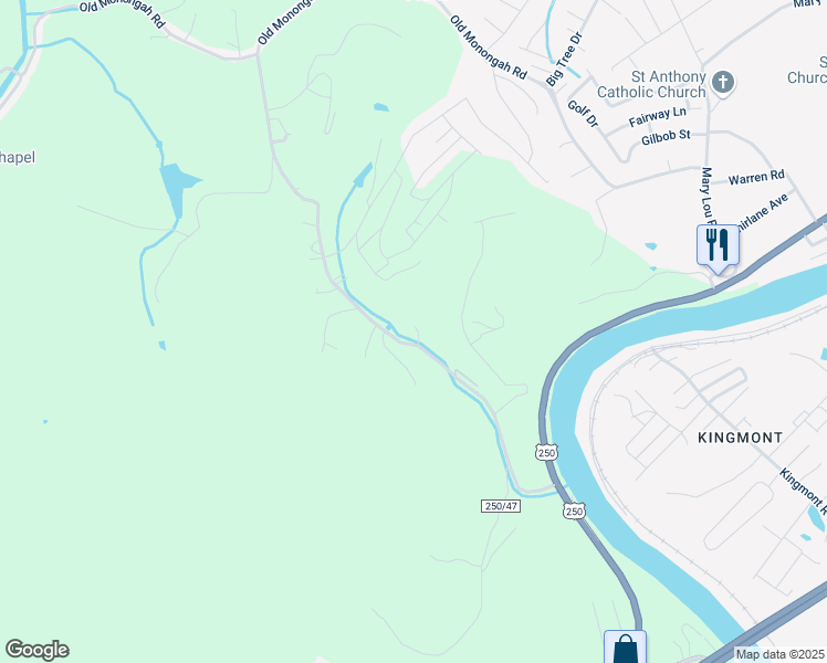map of restaurants, bars, coffee shops, grocery stores, and more near 302-340 Holbert Road in Fairmont