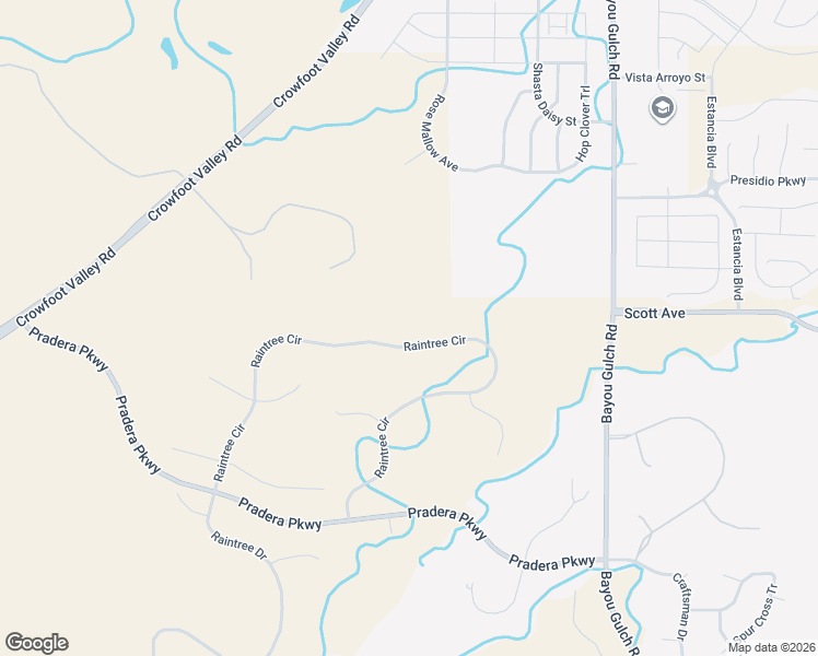 map of restaurants, bars, coffee shops, grocery stores, and more near 5020 Raintree Circle in Parker