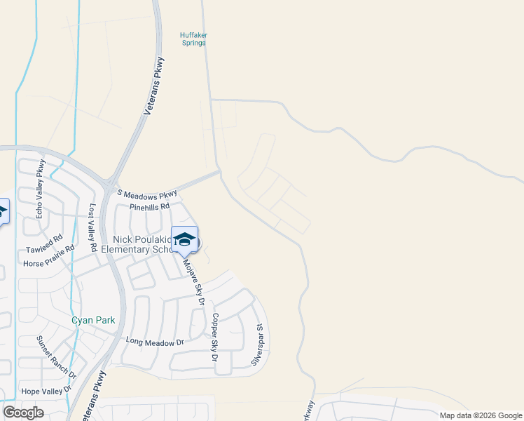 map of restaurants, bars, coffee shops, grocery stores, and more near Mira Loma Road in Reno