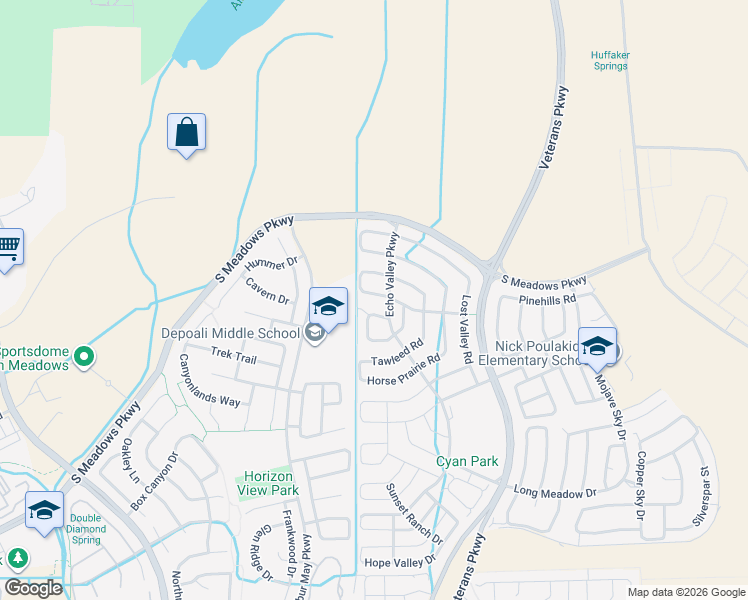 map of restaurants, bars, coffee shops, grocery stores, and more near 1965 Red Willow Drive in Reno