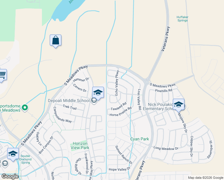 map of restaurants, bars, coffee shops, grocery stores, and more near 1965 Red Willow Drive in Reno