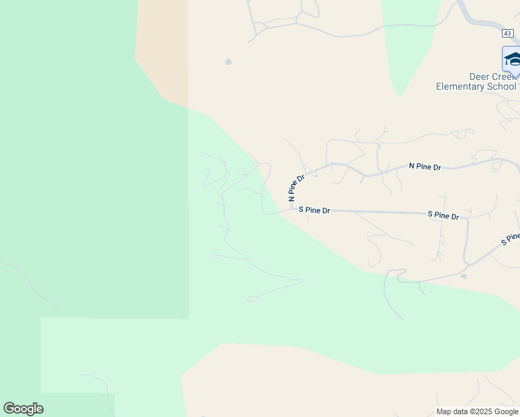 map of restaurants, bars, coffee shops, grocery stores, and more near 1077 South Pine Drive in Bailey