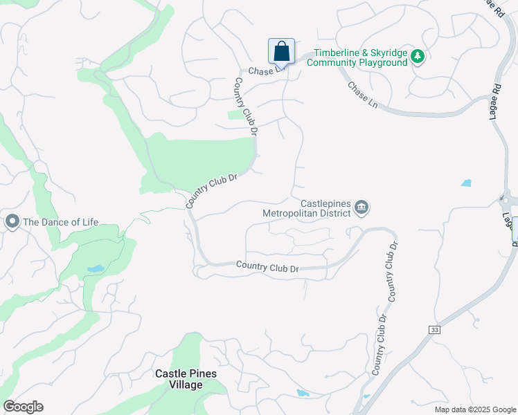 map of restaurants, bars, coffee shops, grocery stores, and more near 6192 Oxford Peak Lane in Castle Pines