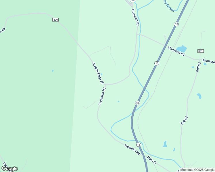 map of restaurants, bars, coffee shops, grocery stores, and more near 17101 Truetown Road in Millfield
