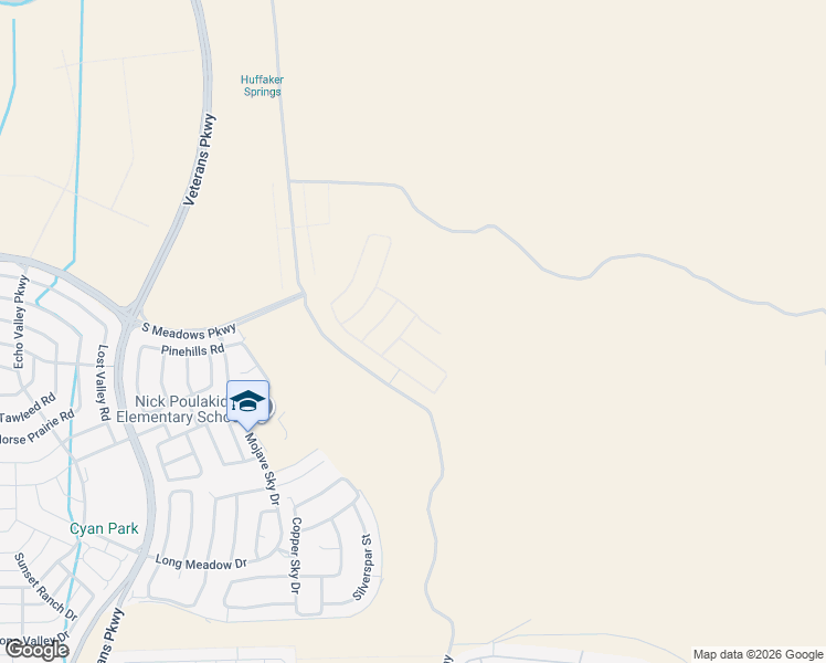 map of restaurants, bars, coffee shops, grocery stores, and more near Mira Loma Road in Reno