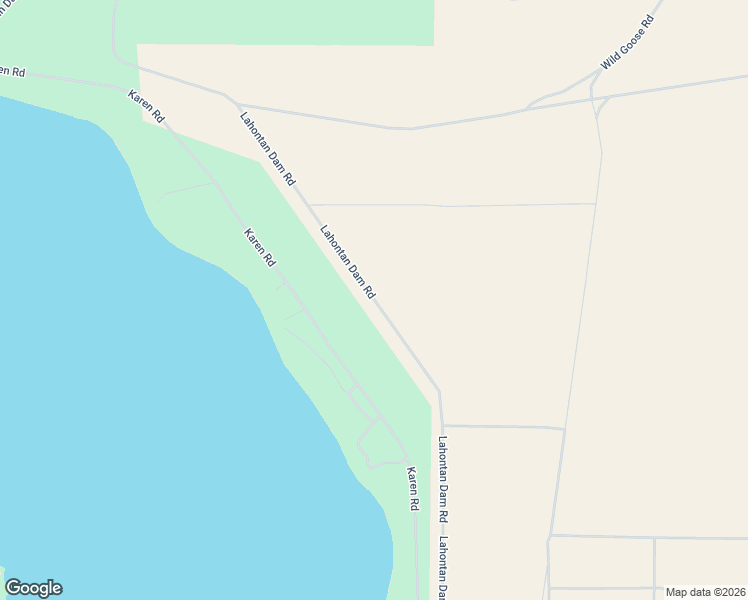 map of restaurants, bars, coffee shops, grocery stores, and more near Lahontan Dam Road in Fallon