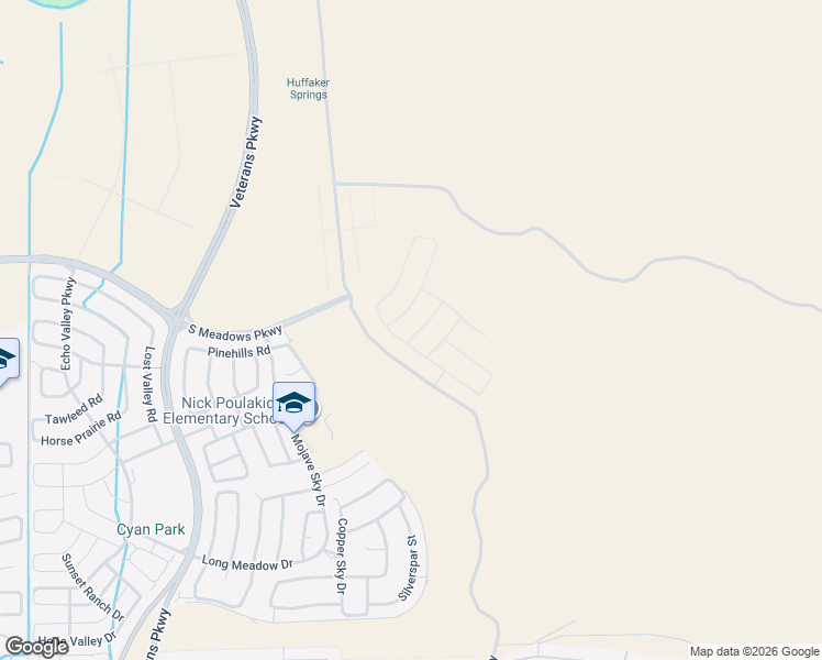 map of restaurants, bars, coffee shops, grocery stores, and more near Mira Loma Road in Reno