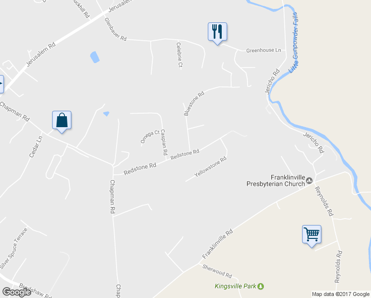 map of restaurants, bars, coffee shops, grocery stores, and more near 11900 Bluestone Road in Kingsville