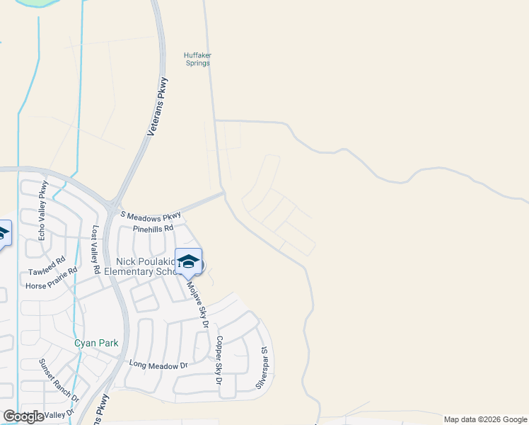 map of restaurants, bars, coffee shops, grocery stores, and more near Mira Loma Road in Reno