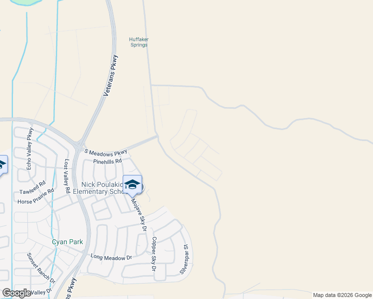 map of restaurants, bars, coffee shops, grocery stores, and more near Mira Loma Road in Reno