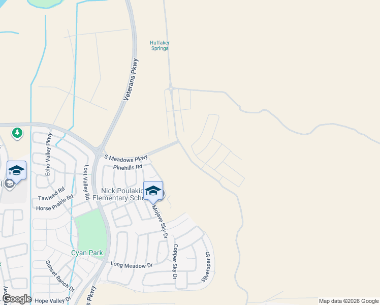 map of restaurants, bars, coffee shops, grocery stores, and more near Mira Loma Road in Reno