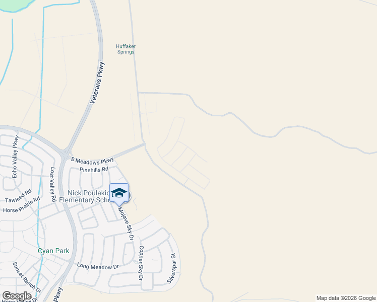 map of restaurants, bars, coffee shops, grocery stores, and more near Mira Loma Road in Reno