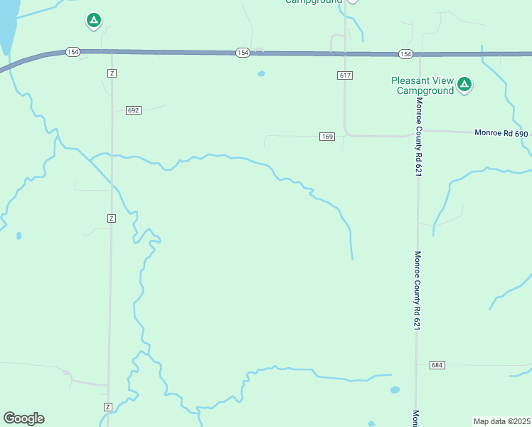 map of restaurants, bars, coffee shops, grocery stores, and more near 33783 Monroe Road 690 in Stoutsville