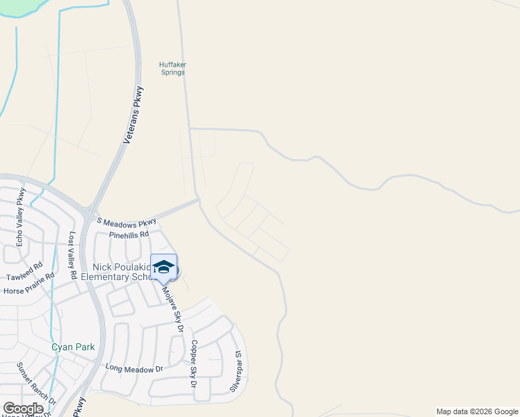 map of restaurants, bars, coffee shops, grocery stores, and more near Mira Loma Road in Reno