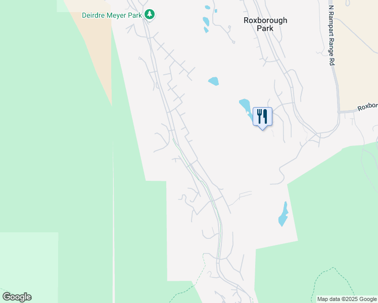 map of restaurants, bars, coffee shops, grocery stores, and more near 6151 Rain Dance Trail in Littleton