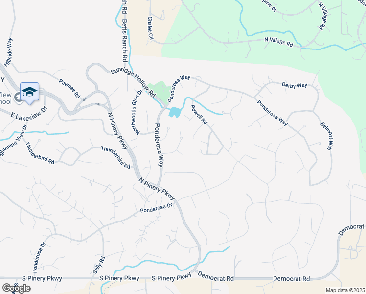 map of restaurants, bars, coffee shops, grocery stores, and more near 9242 Morning Star Place in Parker