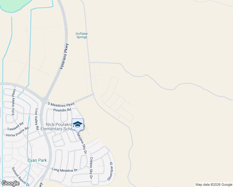 map of restaurants, bars, coffee shops, grocery stores, and more near Mira Loma Road in Reno