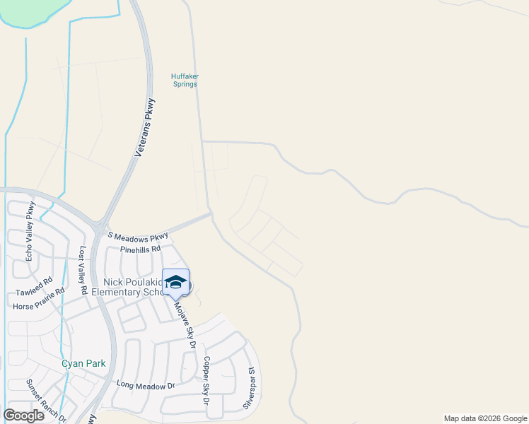 map of restaurants, bars, coffee shops, grocery stores, and more near Mira Loma Road in Reno