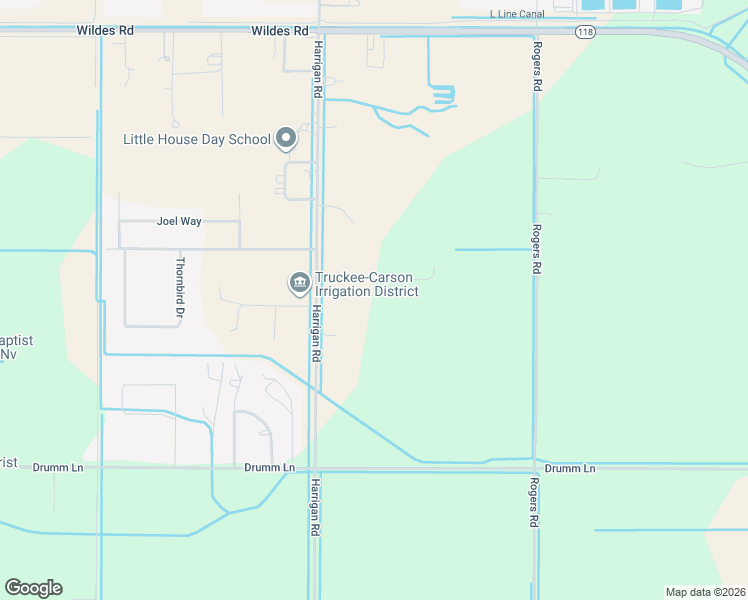 map of restaurants, bars, coffee shops, grocery stores, and more near 2625 Harrigan Rd in Fallon