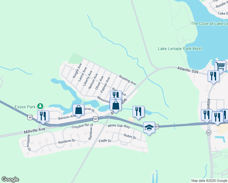 map of restaurants, bars, coffee shops, grocery stores, and more near 6301 Roberts Avenue in Hamilton