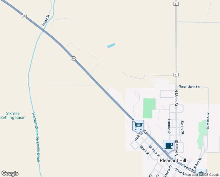 map of restaurants, bars, coffee shops, grocery stores, and more near 2566 East in Pleasant Hill