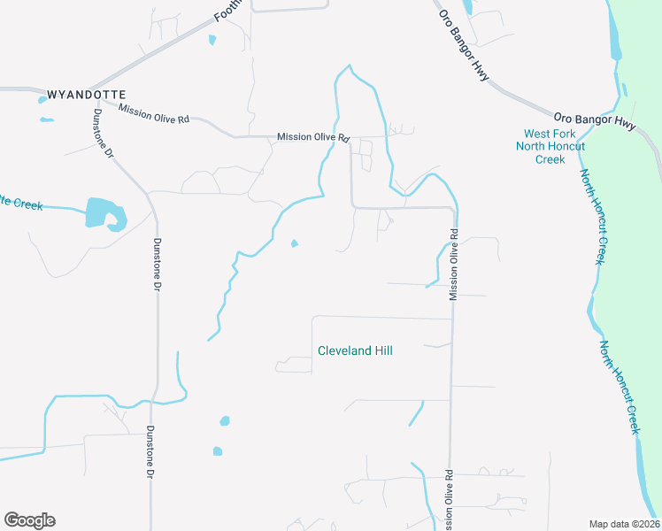 map of restaurants, bars, coffee shops, grocery stores, and more near 51 Nugget Ranch Road in Oroville