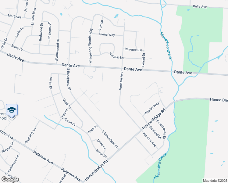 map of restaurants, bars, coffee shops, grocery stores, and more near 2160 Venezia Avenue in Vineland