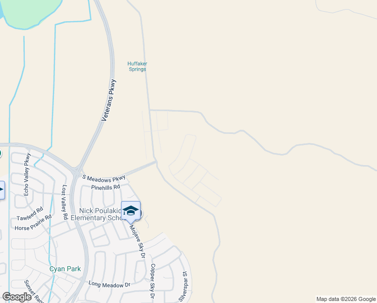 map of restaurants, bars, coffee shops, grocery stores, and more near Mira Loma Road in Reno