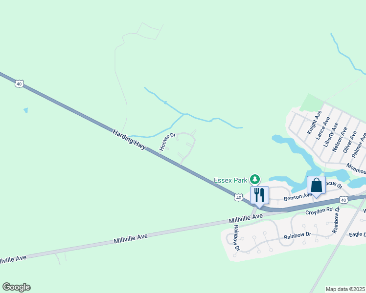 map of restaurants, bars, coffee shops, grocery stores, and more near 6028 Hoover Drive in Hamilton