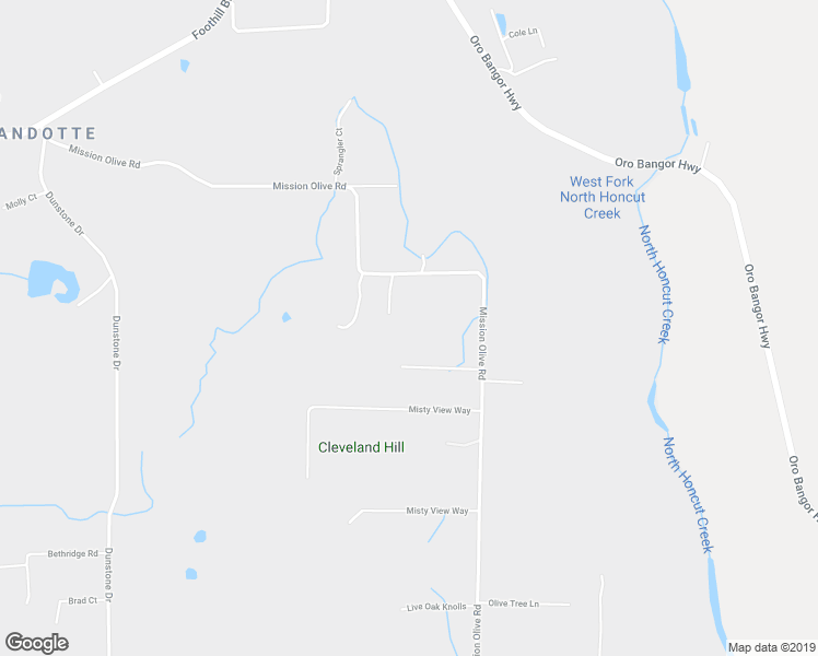 map of restaurants, bars, coffee shops, grocery stores, and more near 43 Friedman Court in Oroville