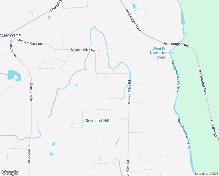 map of restaurants, bars, coffee shops, grocery stores, and more near 43 Friedman Court in Oroville