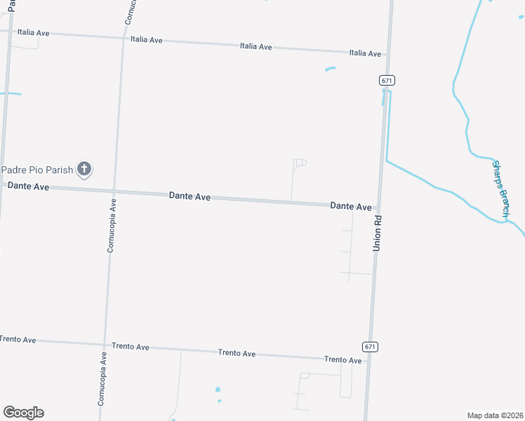 map of restaurants, bars, coffee shops, grocery stores, and more near 5299 Dante Avenue in Vineland