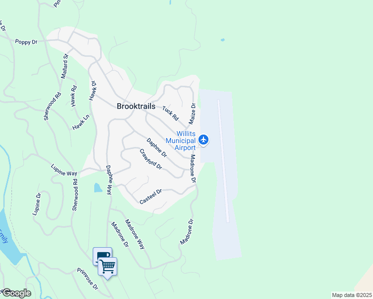 map of restaurants, bars, coffee shops, grocery stores, and more near 28281 Poppy Drive in Willits