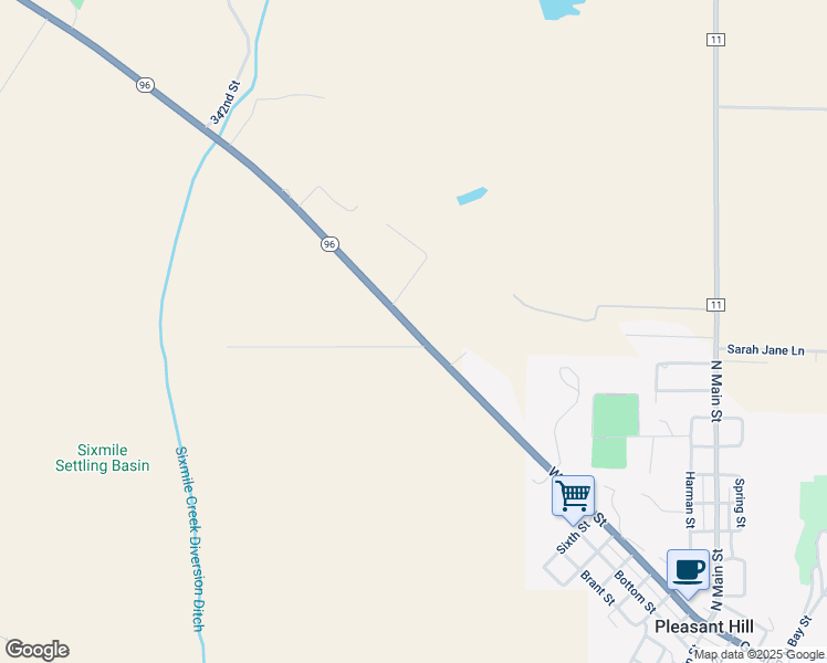 map of restaurants, bars, coffee shops, grocery stores, and more near 2566 East in Pleasant Hill