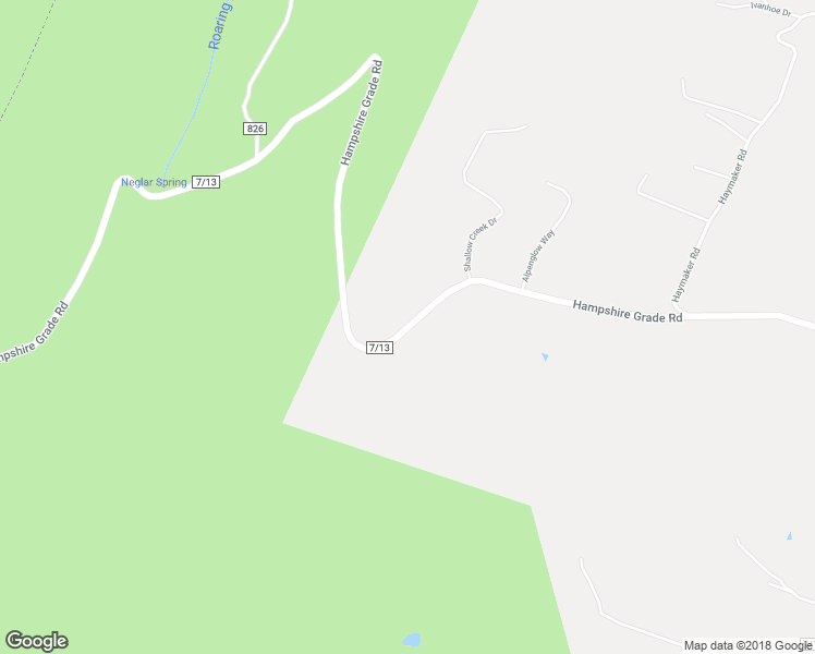map of restaurants, bars, coffee shops, grocery stores, and more near County Route 7/13 in Hedgesville