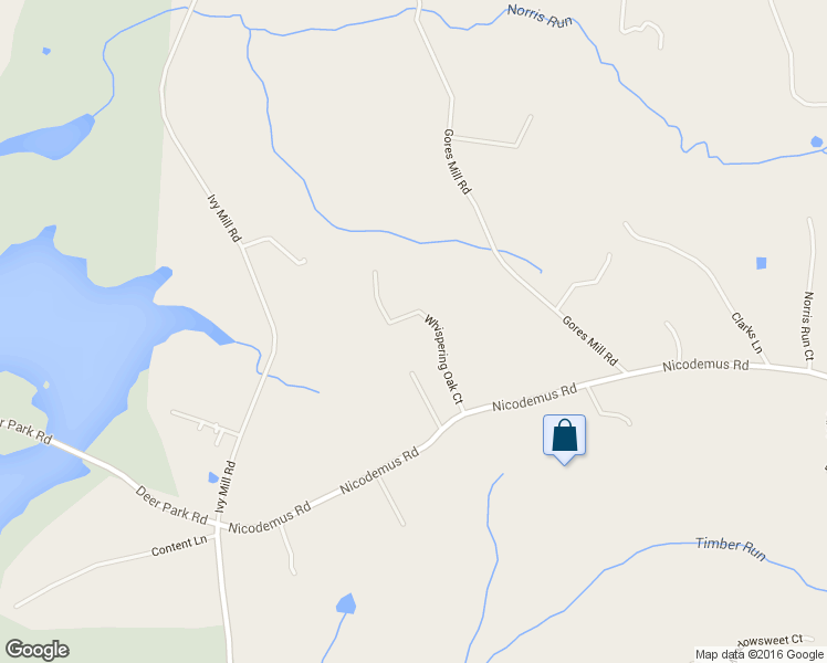 map of restaurants, bars, coffee shops, grocery stores, and more near 11908 Whispering Oak Court in Reisterstown