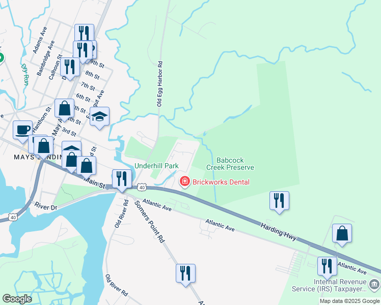 map of restaurants, bars, coffee shops, grocery stores, and more near 706 Meadowbrook Drive in Hamilton